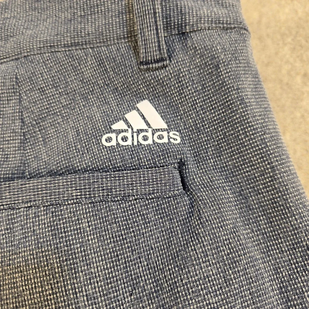 Adidas Golf Shorts Mens 36 Blue Heather Performance Athletic Flat Front S0329‎